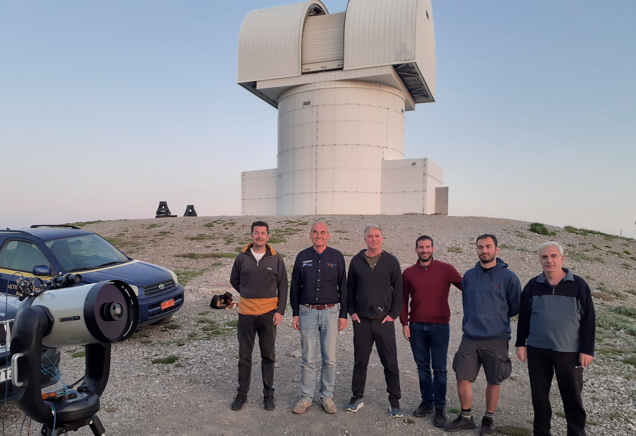 Επίσκεψη κλιμακίου της ESA στα Αστεροσκοπεία Χελμού και Κρυονερίου.